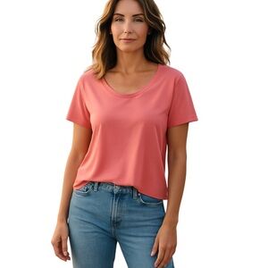 realessentials Pink Fitted Short Sleeve T-Shirt